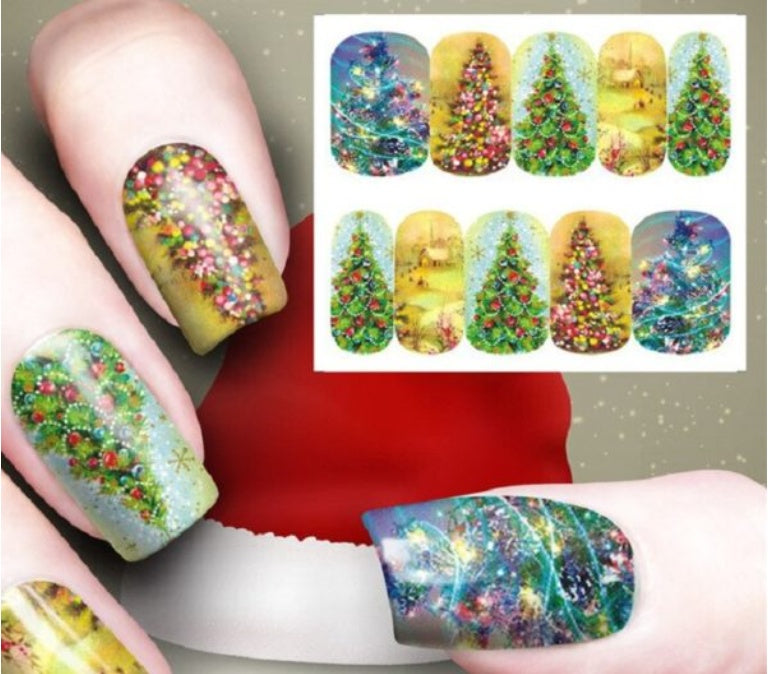 New Christmas Nail Art Watermark Ornament Sticker