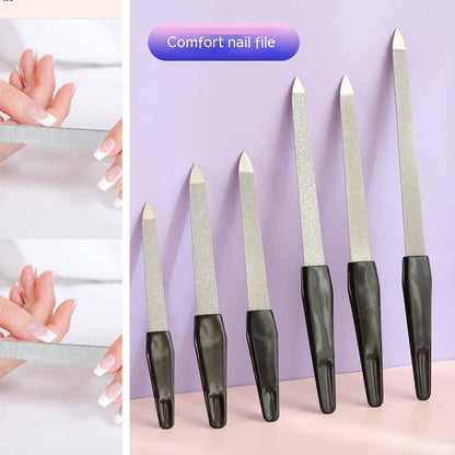 Plastic Handle Manicure Double-sided Nail File