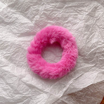 Cute Plush Large Intestine Hair Ring