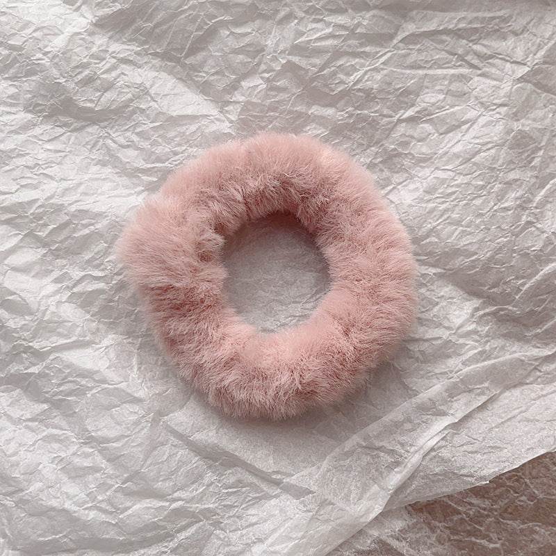 Cute Plush Large Intestine Hair Ring