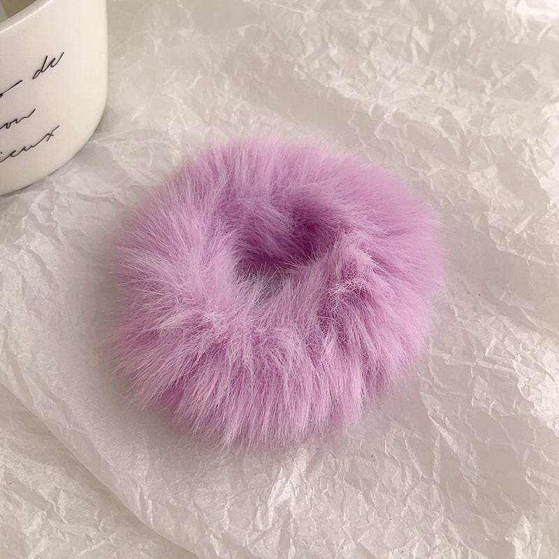 Cute Plush Large Intestine Hair Ring