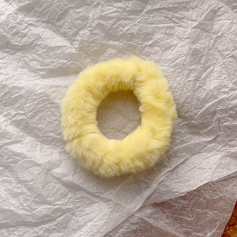 Cute Plush Large Intestine Hair Ring