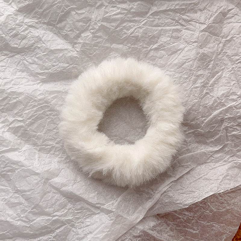 Cute Plush Large Intestine Hair Ring