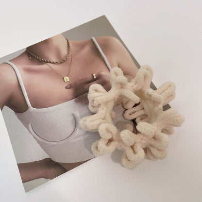 Cute Plush Large Intestine Hair Ring