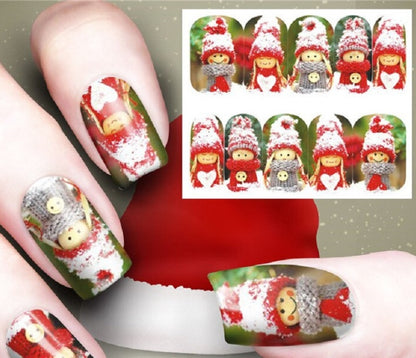 New Christmas Nail Art Watermark Ornament Sticker