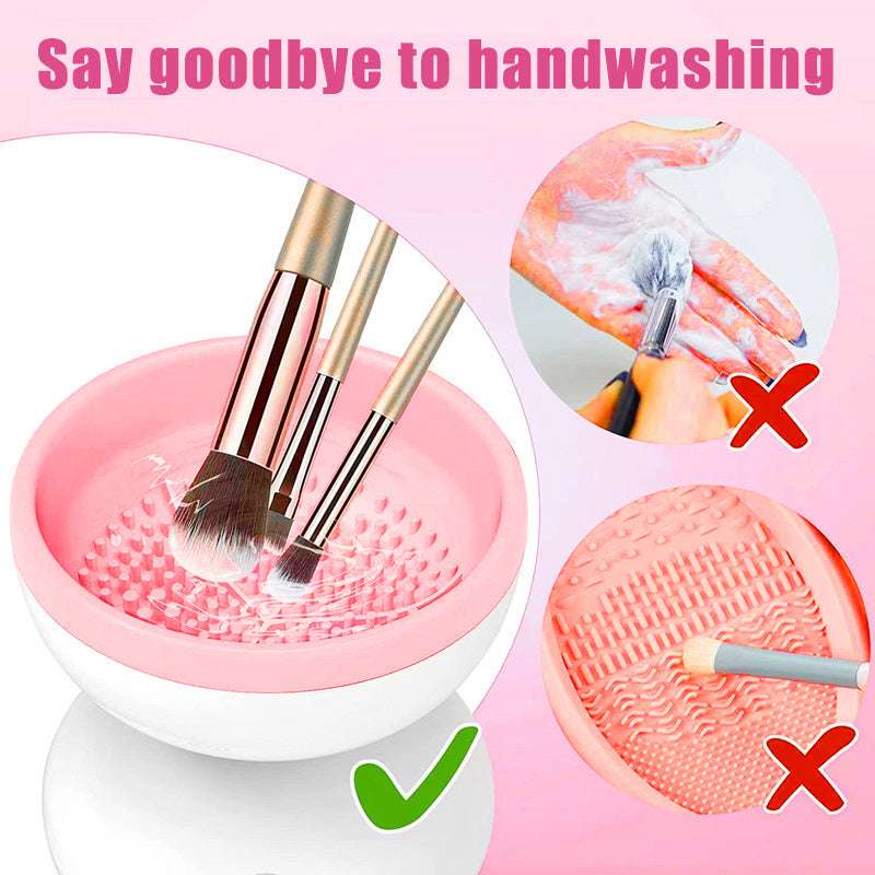 Portable USB Makeup Brush Cleaner Machine Electric Cosmetic Brush Cleaning Washing Tools Automatic Clean Makeup Brushes