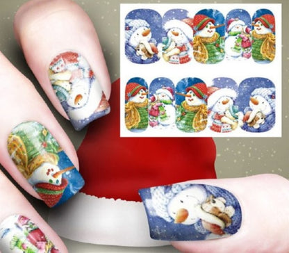 New Christmas Nail Art Watermark Ornament Sticker