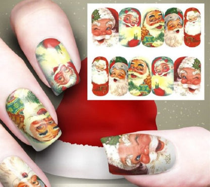 New Christmas Nail Art Watermark Ornament Sticker