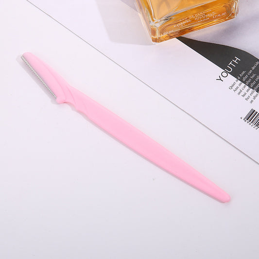 Stainless Steel Round Mixed Color Eyebrow Trimming Knife