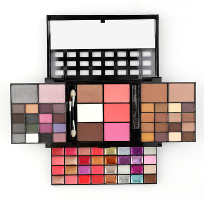 74 Colors Makeup Set Lip Gloss Blush Eyeshadow Highlight Combination Plate Wholesale Makeup Set