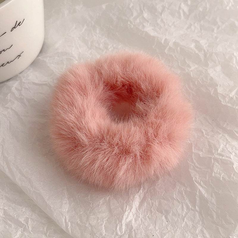 Cute Plush Large Intestine Hair Ring