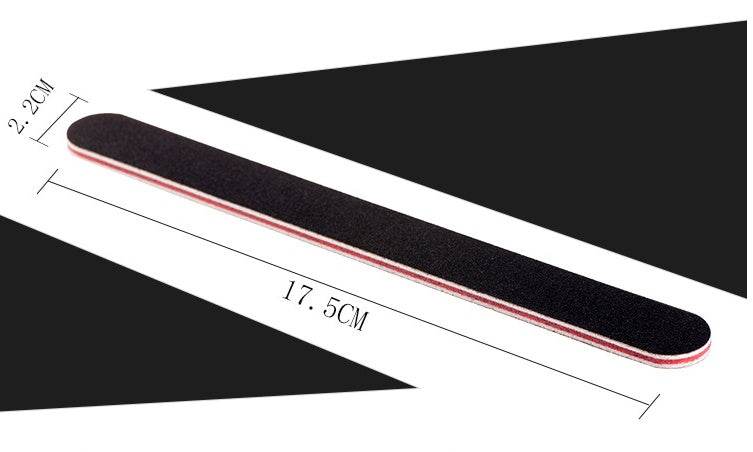 Nail Tool Double-sided Black Red Heart Polishing Strip