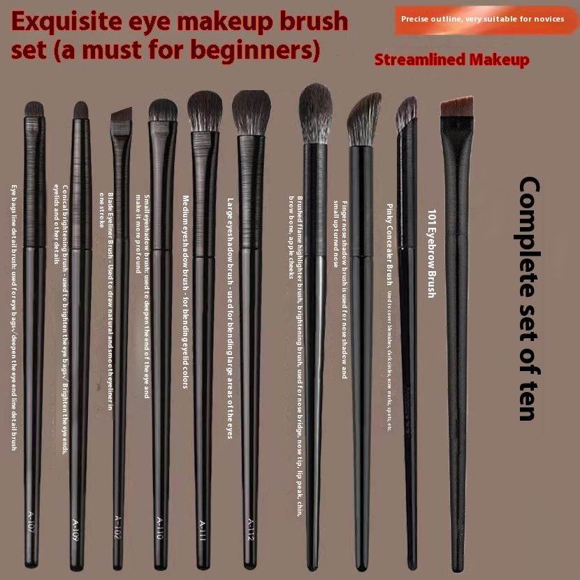 13 Black Brushed Eye Brush Makeup Tools Eye Makeup Brush Leather Ba