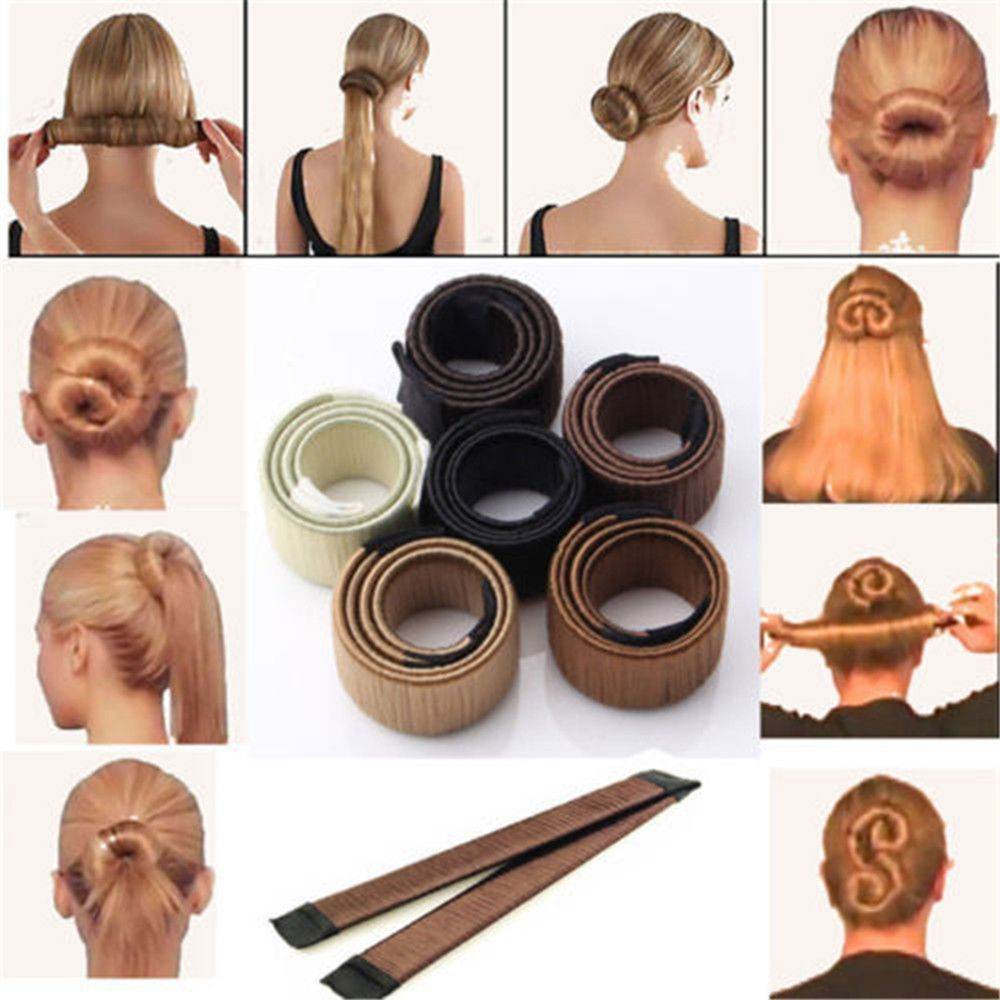 Magic French Twist Magic Hair Bun Maker Hair Tie Elastic - Flexta Glow