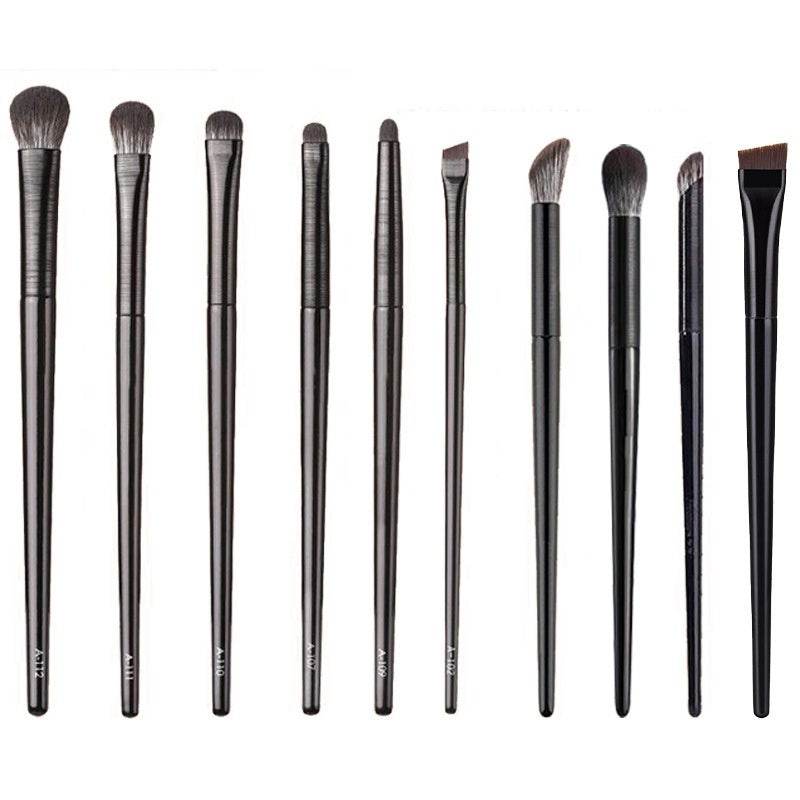 13 Black Brushed Eye Brush Makeup Tools Eye Makeup Brush Leather Ba