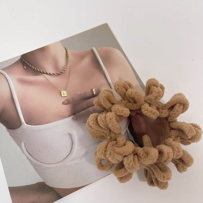 Cute Plush Large Intestine Hair Ring