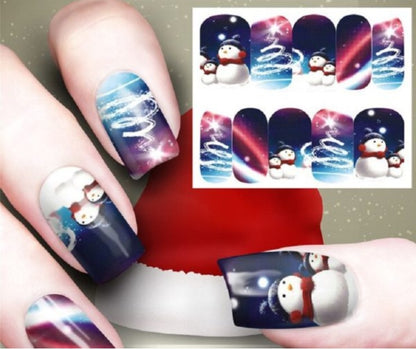 New Christmas Nail Art Watermark Ornament Sticker