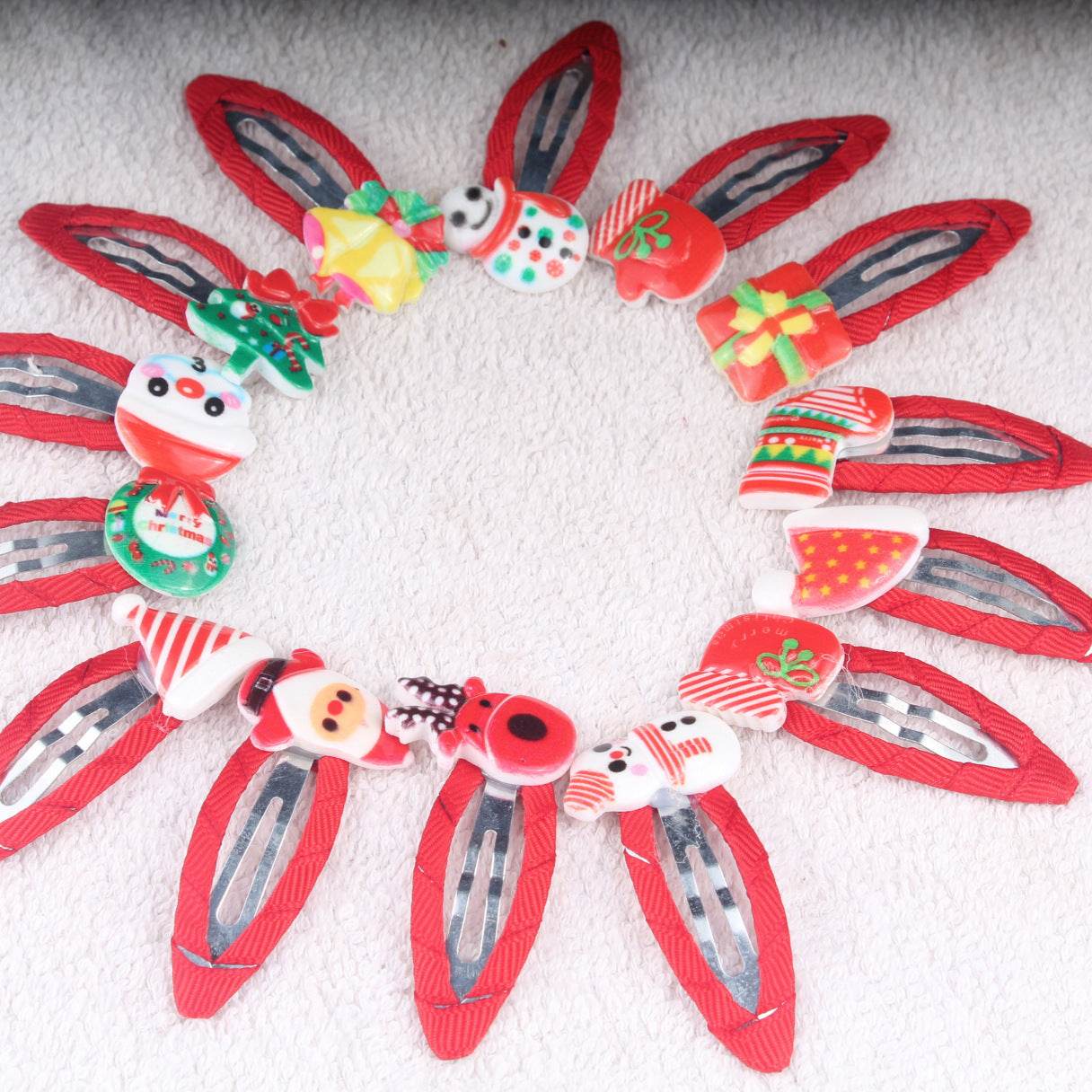 New Christmas Cartoon Children's Hairpin Hair Accessories Small Jewelry